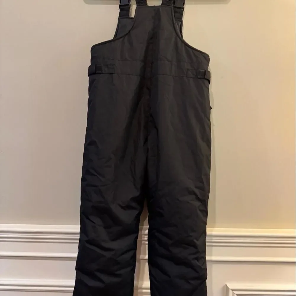 Cherokee Children's Black Snowbib Snowsuit Snowpants size 6X/7